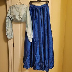 Disney Ariel Costume (Light Blue Top and Dark Blue Skirt) (size Small? but Tall)